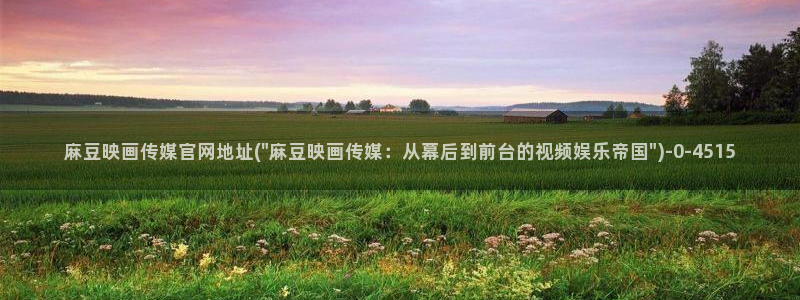 麻豆传媒官网app苹果：麻豆映画传媒官网地址(\